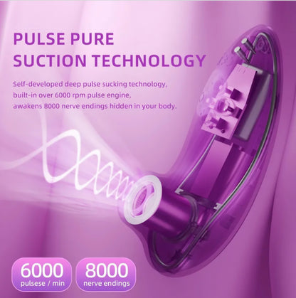 Sucking Vibrator Adult Sex Toys - Heating Rose Sucker APP Remote Control Clitoral Stimulator with 5 * 5 Suction,Waterproof Nipple Massager for Women Female Couples Solo/Partner Play SF