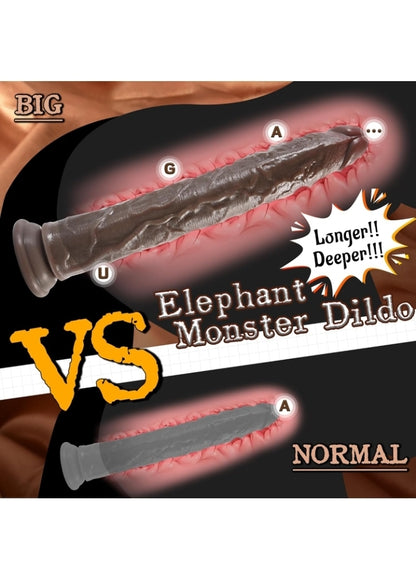 14 Inch Realistic Long Dildo, XXXL Huge BBC Big Black Dildo Giant Thick Dildos with Small Glans, G-spot Stimulate Prostate Massager Anal Butt Plug Sex Toys for Men/Women/Couples with Suction Cup