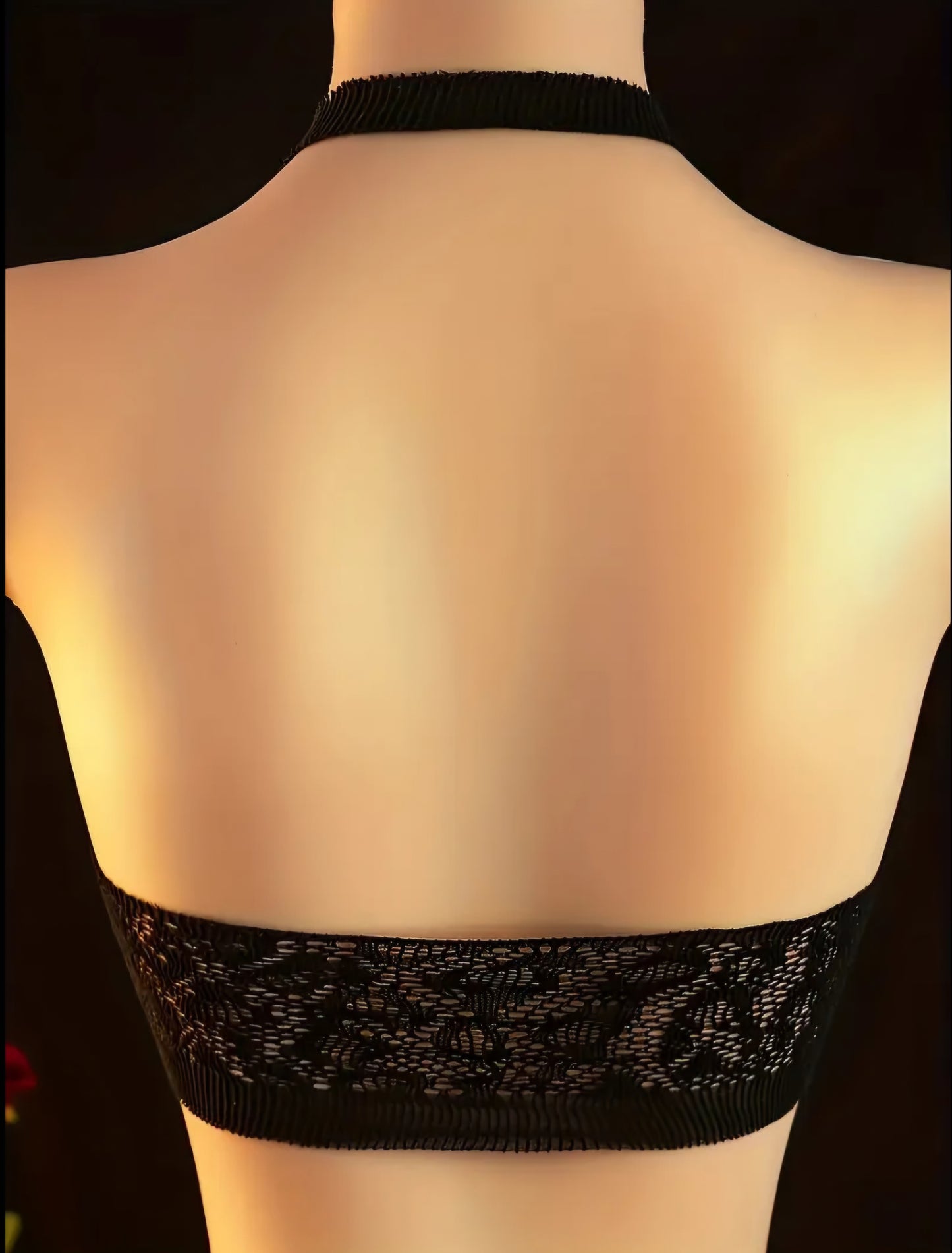 Floral Cutout Lingerie Set. One Size