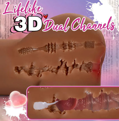 8LB Sex Doll Male Masturbator Adult Sex Toys, Milf Realistic Chubby Fake Pussy Soft Butt with Tight Vaginal Anal Hip, Brown Male Sex Dolls Stroker Adult Toy for Men Masturbation