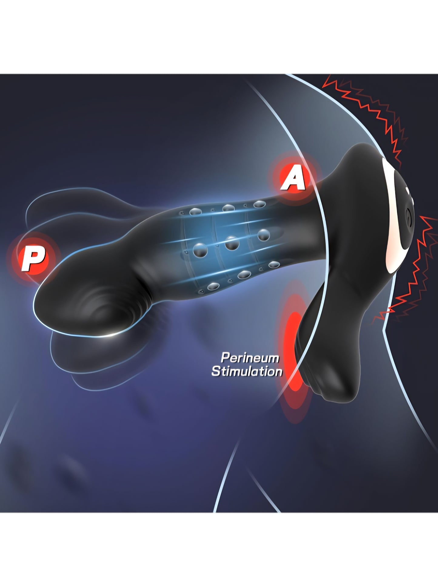 Prostate Massager Male Sex Toys for Men, Adult Toys Anal Dildo Vibrator Butt Plug with 9 Wiggling & Thrusting Sliding Beads & 9 Vibrating Modes, Remote Control Anal Beads Dildo Adult Sex Toy for Men