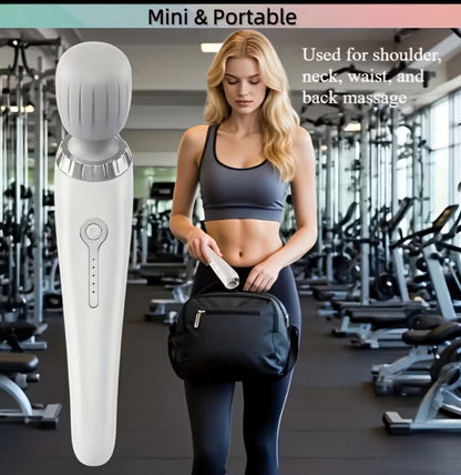 Portable Electric Wand Massager – USB Rechargeable High-Frequency Personal Body Massager for Neck, Back & Muscle Relaxation