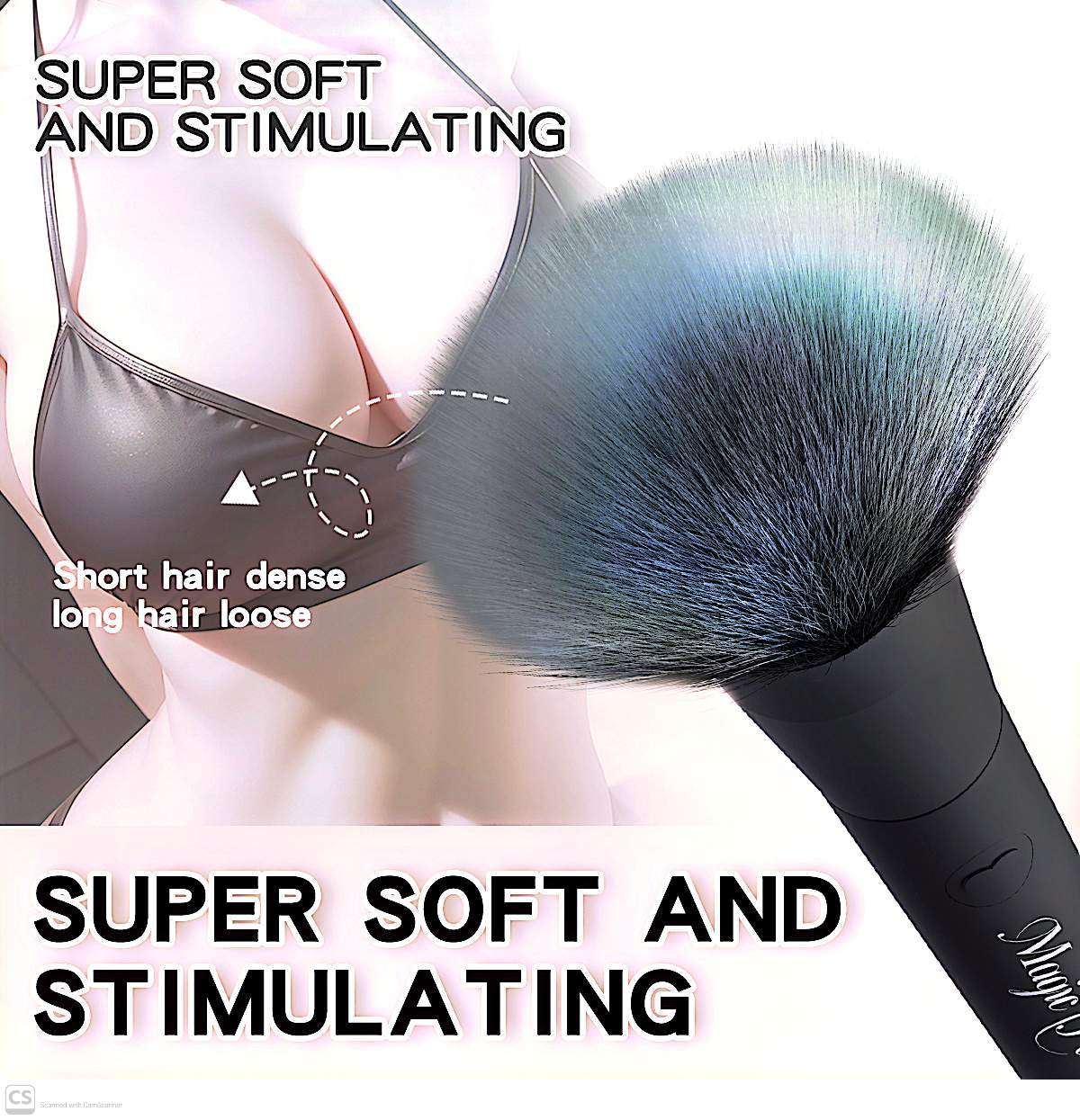 10-Frequency Vibrating Makeup Brush Massager – USB Rechargeable & Waterproof