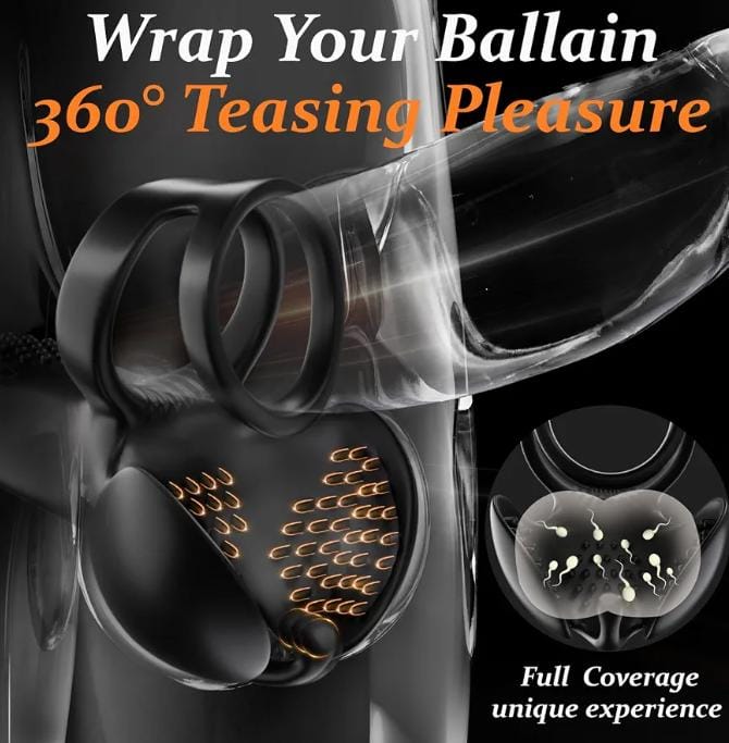 Vibrating Cock Ring for Men,9 Vibration Modes Couples Adult Sex Toys
Liquid Silicone, IPX6 Waterproof, Vibrator for Men,Discreet Packaging